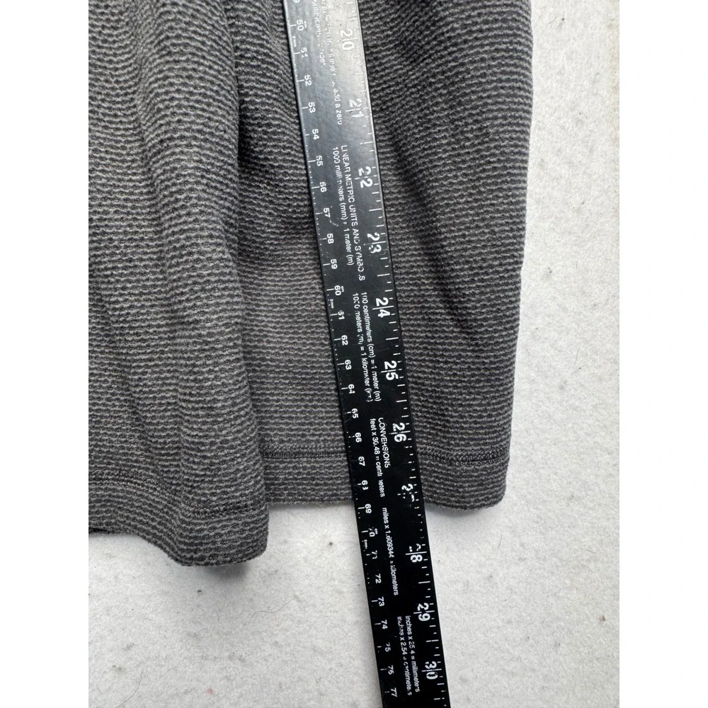 The North Face Mens XXL Gray Textured Fleece 1/4 Zip Pullover Sweater Mock Neck